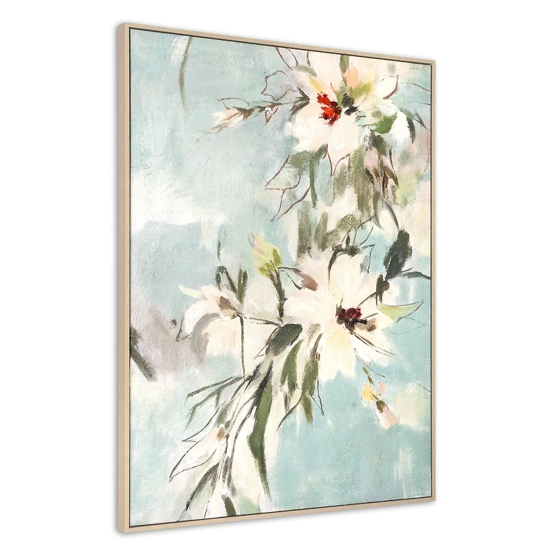 Danse florale, toile peinte à la main