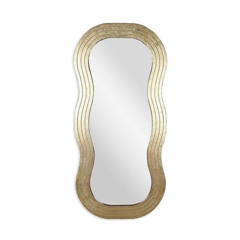 Vera Gold Wood Wall Mirror