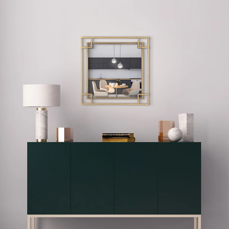 Mavis Bronze Metal Wall Mirror