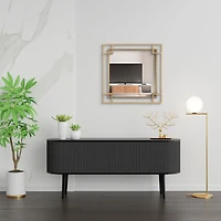 Mavis Bronze Metal Wall Mirror