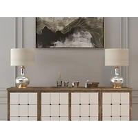 Lampe de table en verre Bianca