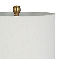 Lampe de table en verre vert Fiona