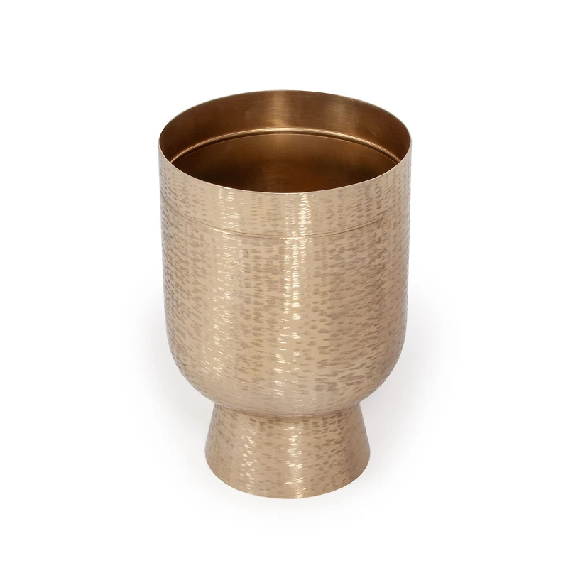 Davina Gold Metal Floor Planters - Set of 3