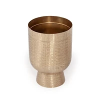 Davina Gold Metal Floor Planters - Set of 3