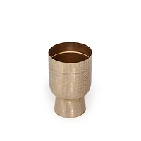 Davina Gold Metal Floor Planters - Set of 3