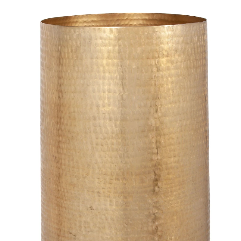 Astrid Gold Metal Floor Planters - Set of 2