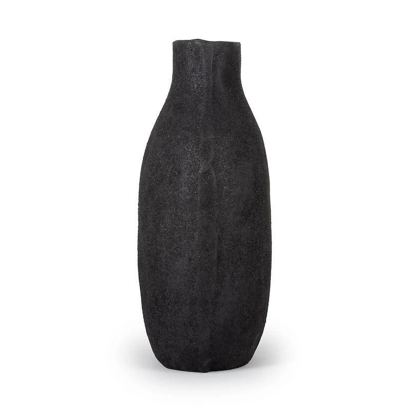 Vase de table décoratif en métal noir Fallon
