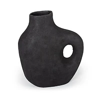 Vase de table décoratif en métal noir Fallon