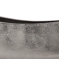Petit vase de table décoratif en métal argenté Aris