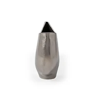 Vase de table décoratif en métal argenté Aris - Grand
