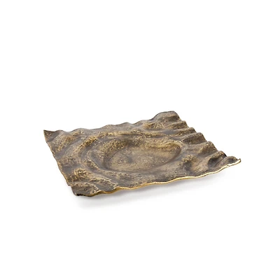 Amaya Small Metal Tray - Gold