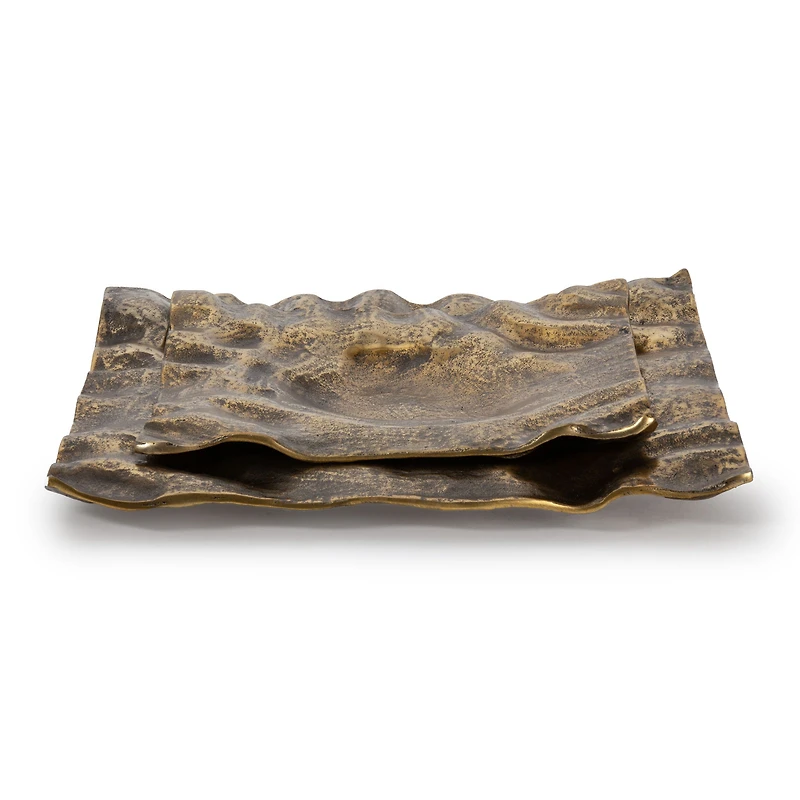 Amaya Small Metal Tray - Gold
