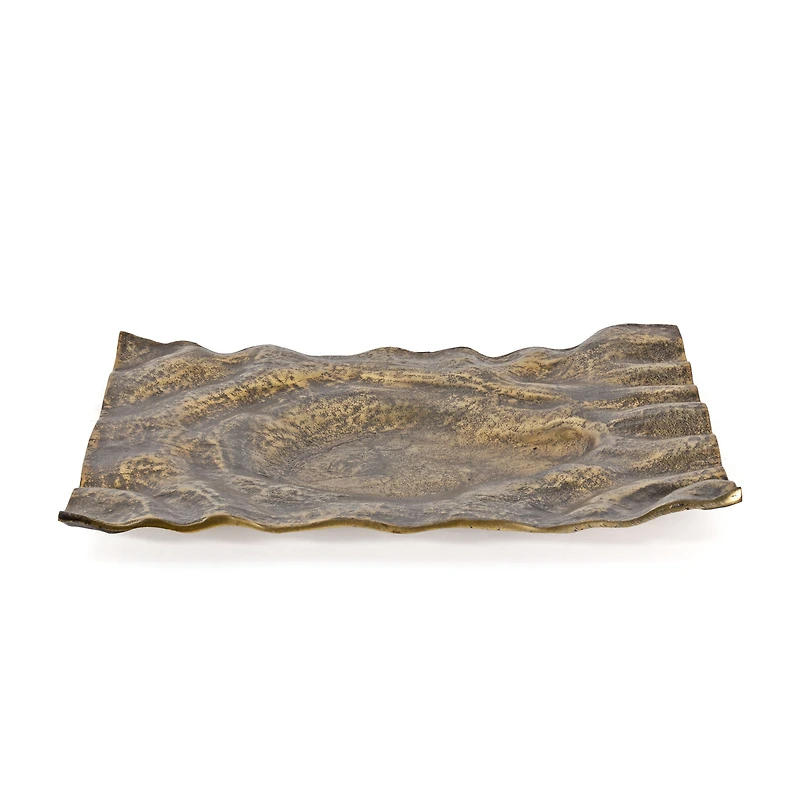 Amaya Large Metal Tray - Gold