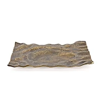 Amaya Large Metal Tray - Gold