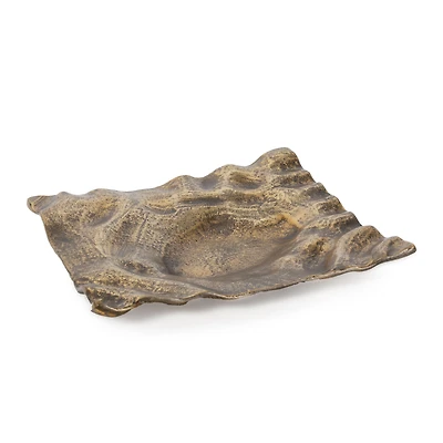 Amaya Large Metal Tray - Gold
