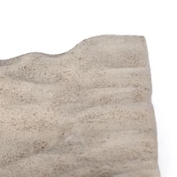 Amaya Large Metal Tray - Mud