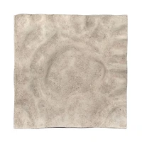 Amaya Large Metal Tray - Mud