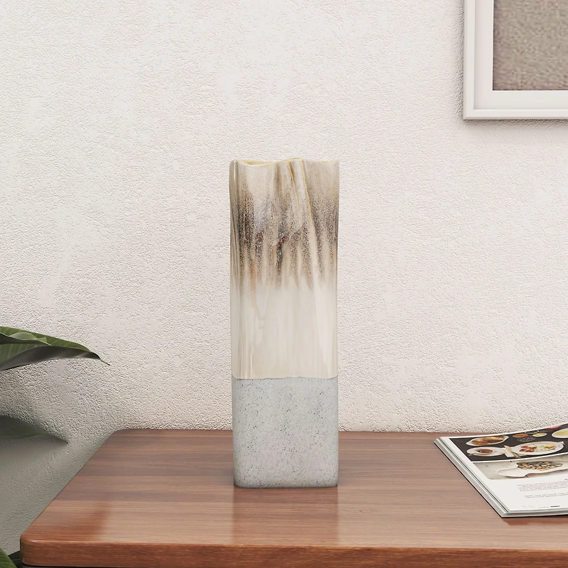 Saunton 12" Ceramic Table Vase