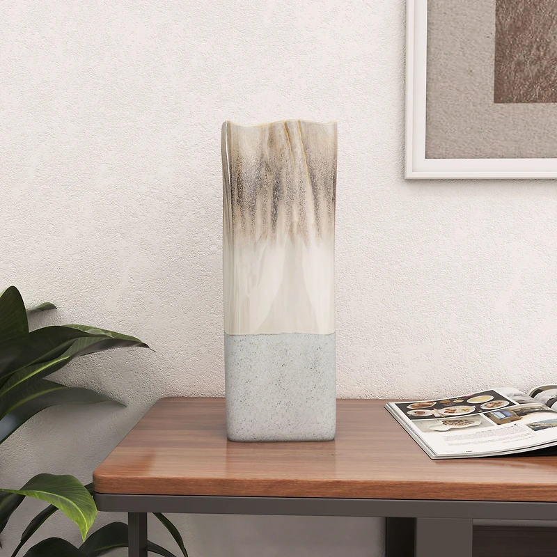 Saunton 16" Ceramic Table Vase