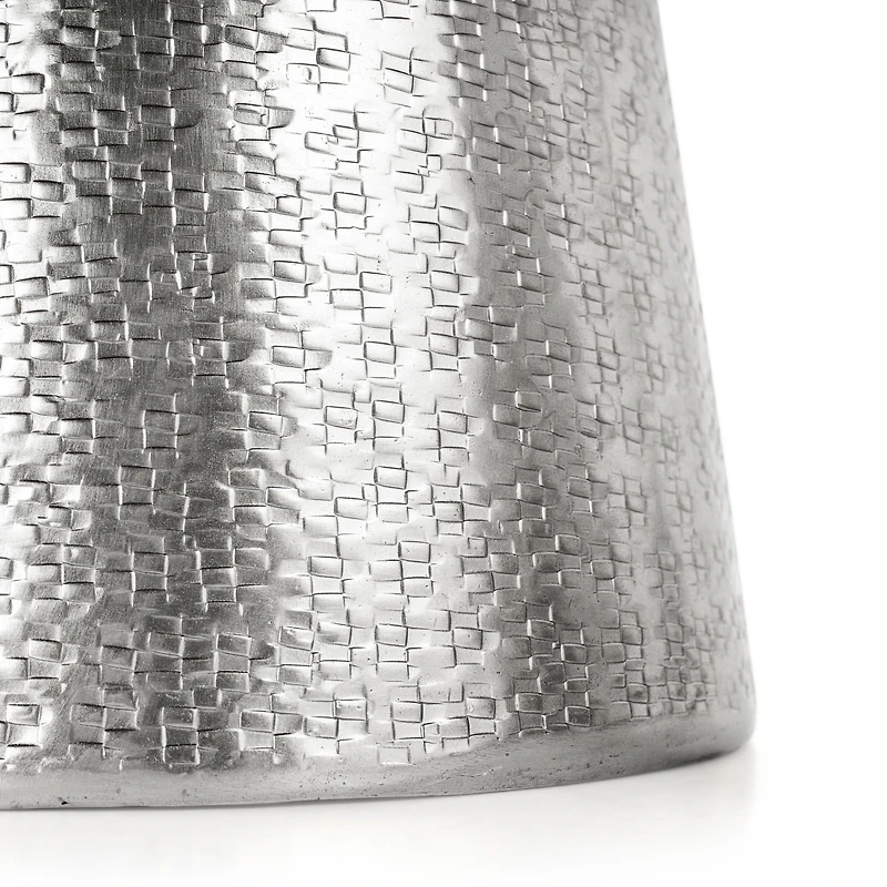 Petit vase de table en métal Galen - Argent
