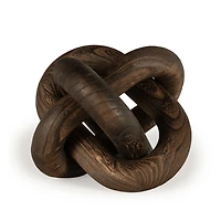 Devante Large Wood knot Sculpture - Dark Brown