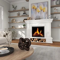Devante Large Wood knot Sculpture - Dark Brown