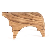 Matteo Wood Bull Sculpture