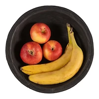 Blayne Wood Pedestal Bowl - Black