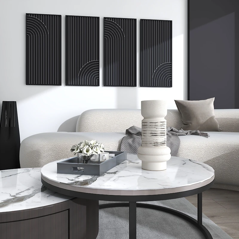 Grand vase de table en céramique Lorrna