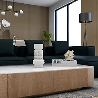 Grand vase de table en céramique Lorrna