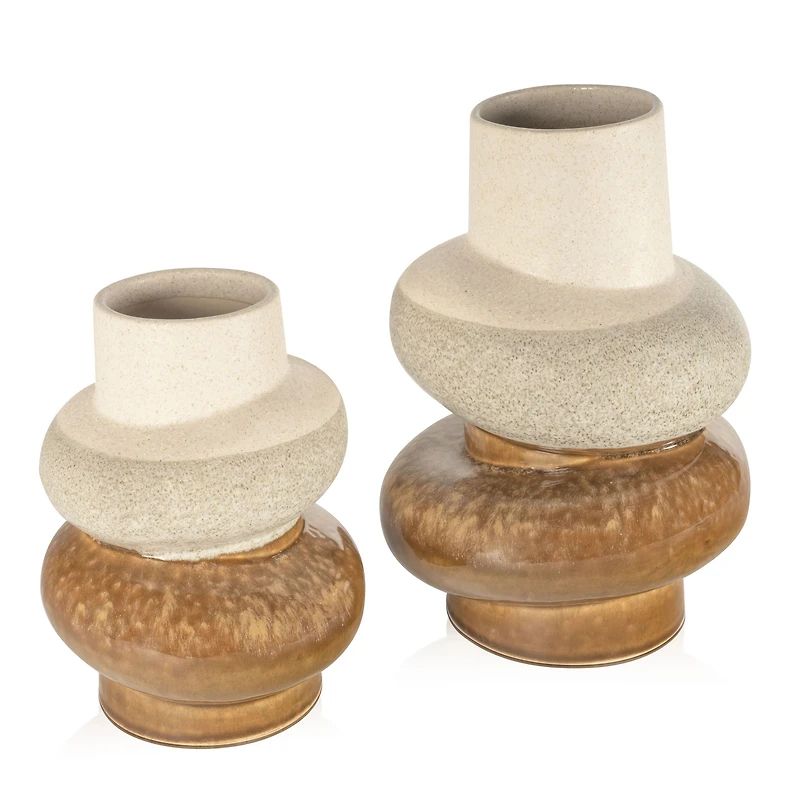 Petit vase de table en céramique Makana