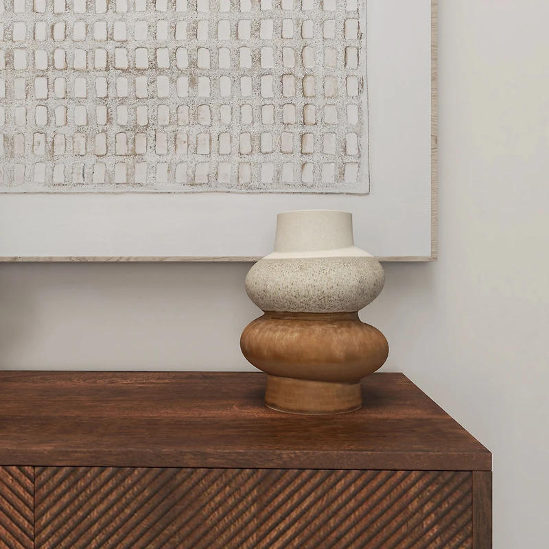 Petit vase de table en céramique Makana