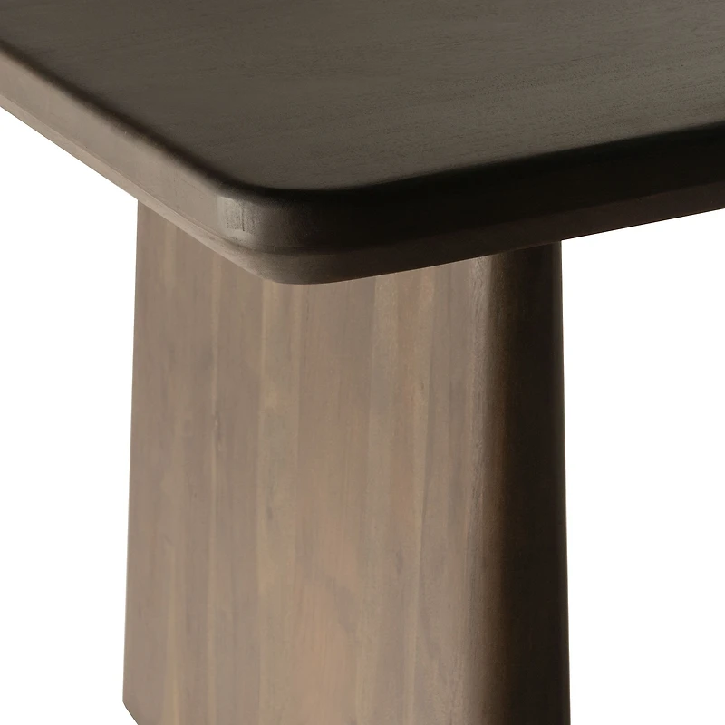 Fletcher Solid Wood Dining Table - Dark Walnut