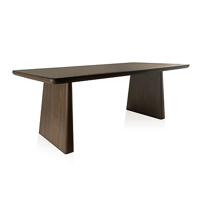 Fletcher Solid Wood Dining Table - Dark Walnut