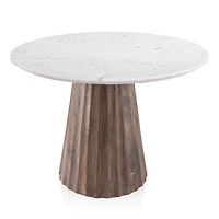 Nalani Dining Table - Medium Walnut
