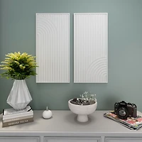Saanvi Metal Wall Decor, White - Set of 2