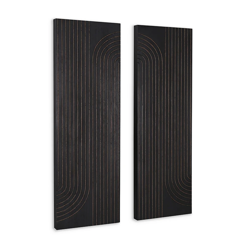 Asher Wood Wall Decor - Set of 2