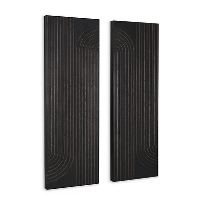 Asher Wood Wall Decor - Set of 2