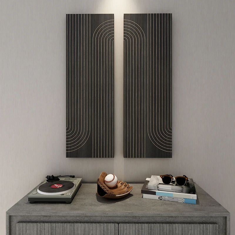 Asher Wood Wall Decor - Set of 2