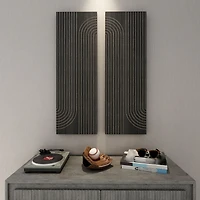 Asher Wood Wall Decor - Set of 2