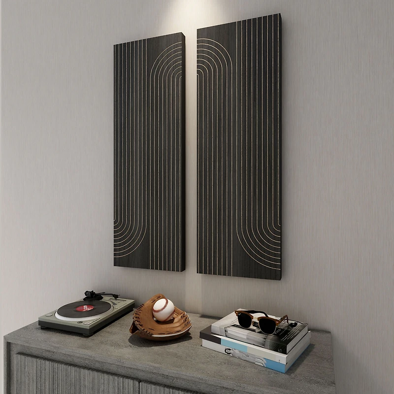 Asher Wood Wall Decor - Set of 2