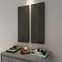 Asher Wood Wall Decor - Set of 2