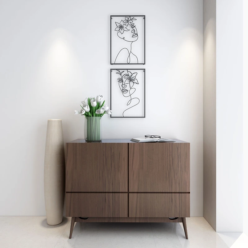 Haven Floral Metal Wall Decor