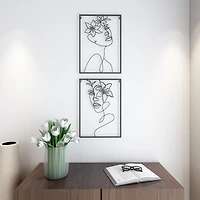 Haven Floral Metal Wall Decor