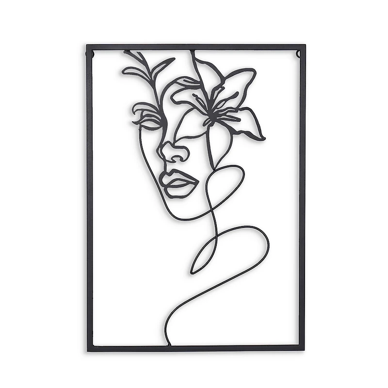 Holly Floral Metal Wall Decor