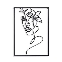 Holly Floral Metal Wall Decor