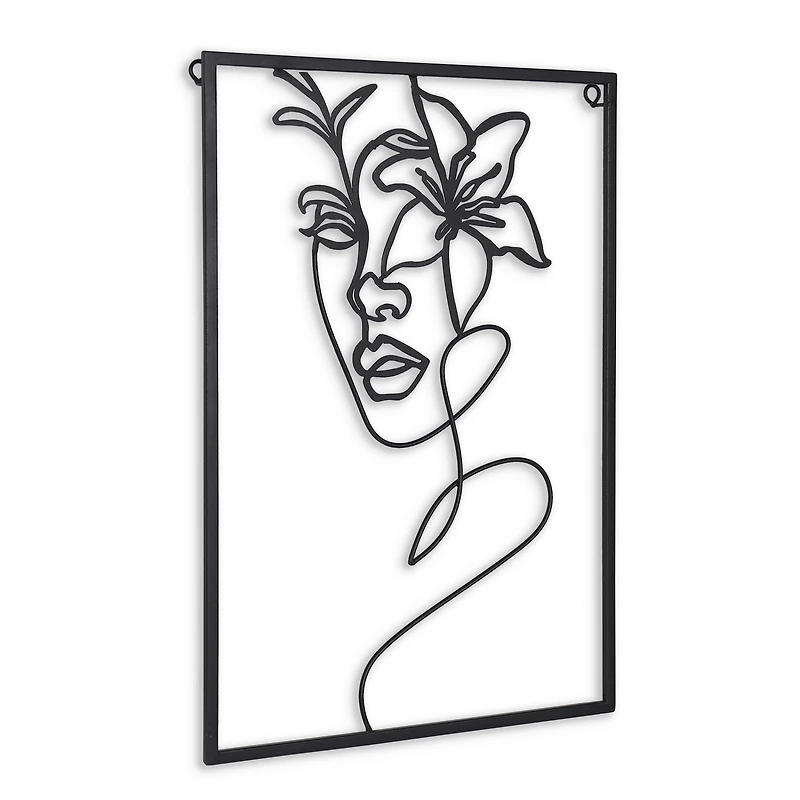 Holly Floral Metal Wall Decor