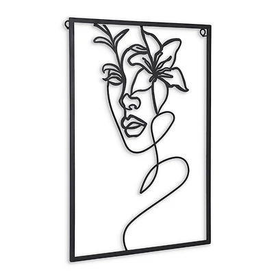Holly Floral Metal Wall Decor