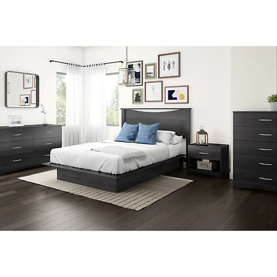 Step One 1-Drawer Nightstand With Storage - Grey