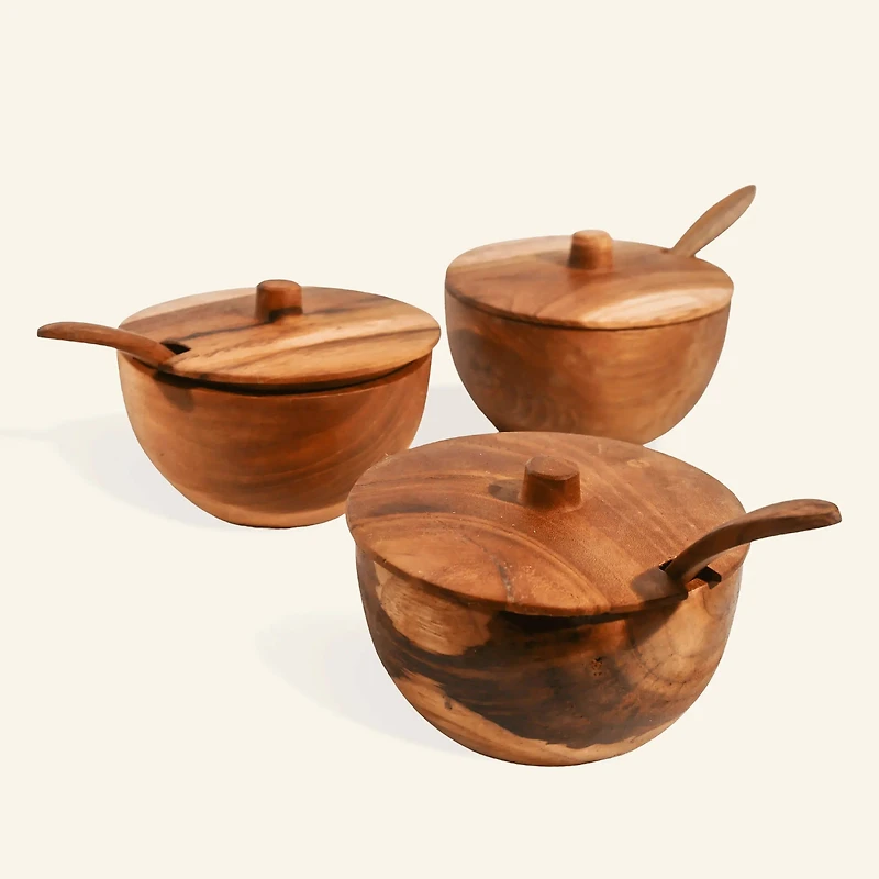 Spice Jars, Set of 3  